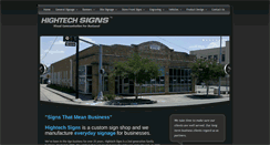 Desktop Screenshot of hightechsignshouston.com